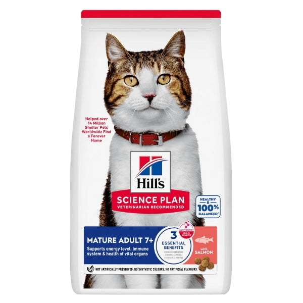 Hills Mature +7 Somonlu Yaşlı Kedi Maması